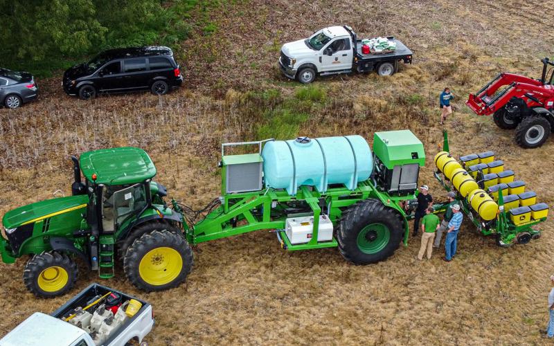 Field trials of the Susterre water jet planter